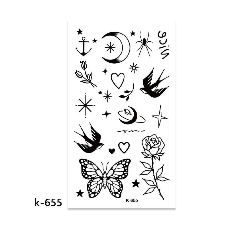 10 Sets temporary tattoo sets. Small tattoo designs perfect for all body skin types. Premium Realistic Temporary Tattoos