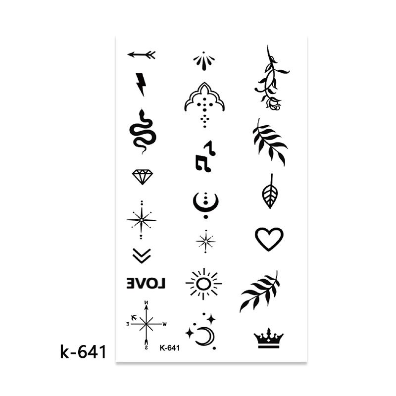 10 Sets temporary tattoo sets. Small tattoo designs perfect for all body skin types. Premium Realistic Temporary Tattoos