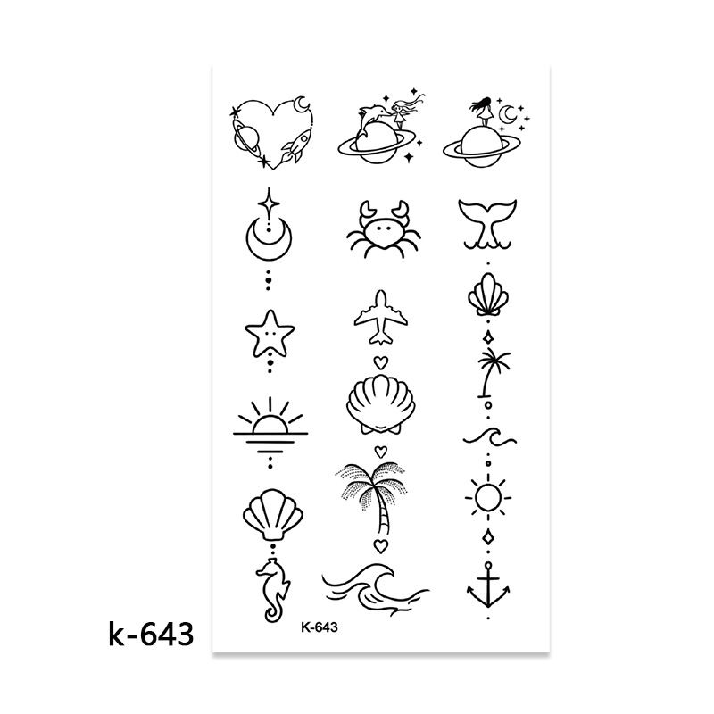 10 Sets temporary tattoo sets. Small tattoo designs perfect for all body skin types. Premium Realistic Temporary Tattoos