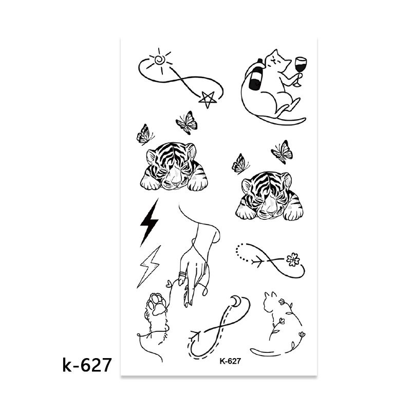 10 Sets temporary tattoo sets. Small tattoo designs perfect for all body skin types. Premium Realistic Temporary Tattoos