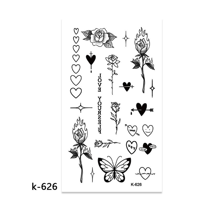 10 Sets temporary tattoo sets. Small tattoo designs perfect for all body skin types. Premium Realistic Temporary Tattoos