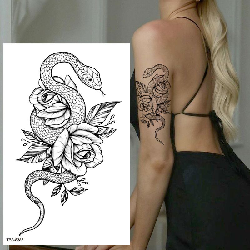 Temporary tattoo sticker Set of 2 waterproof temporary tattoos. Tattoos that look effortlessly cool on everyone.