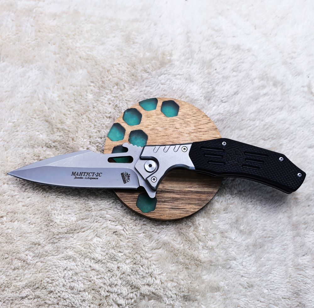 Stainless steel Outdoor Folding Knife. Camping hunting tool