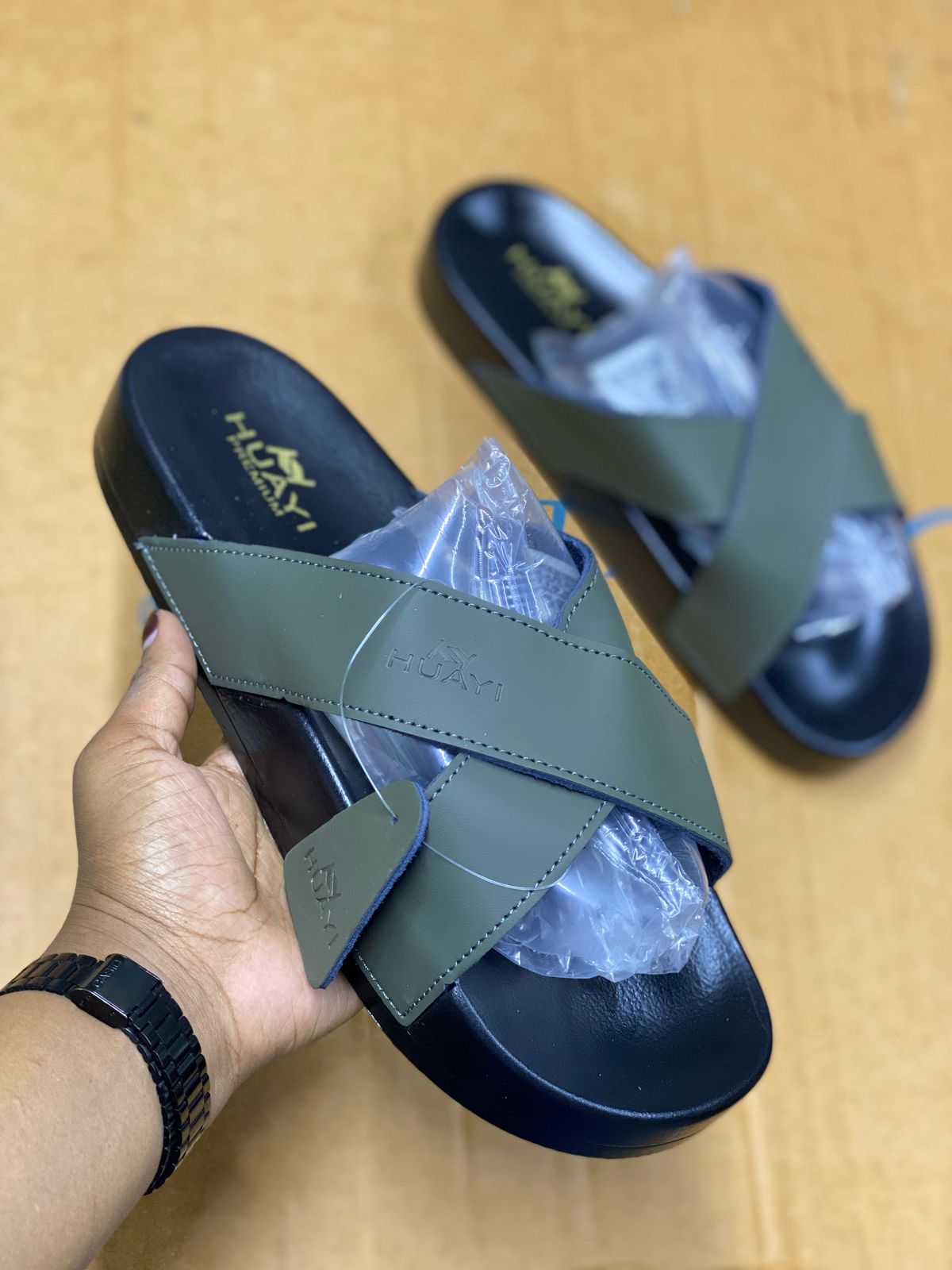 On offer ‼️LEATHER MEN OPEN SHOES outdoor shoes for men