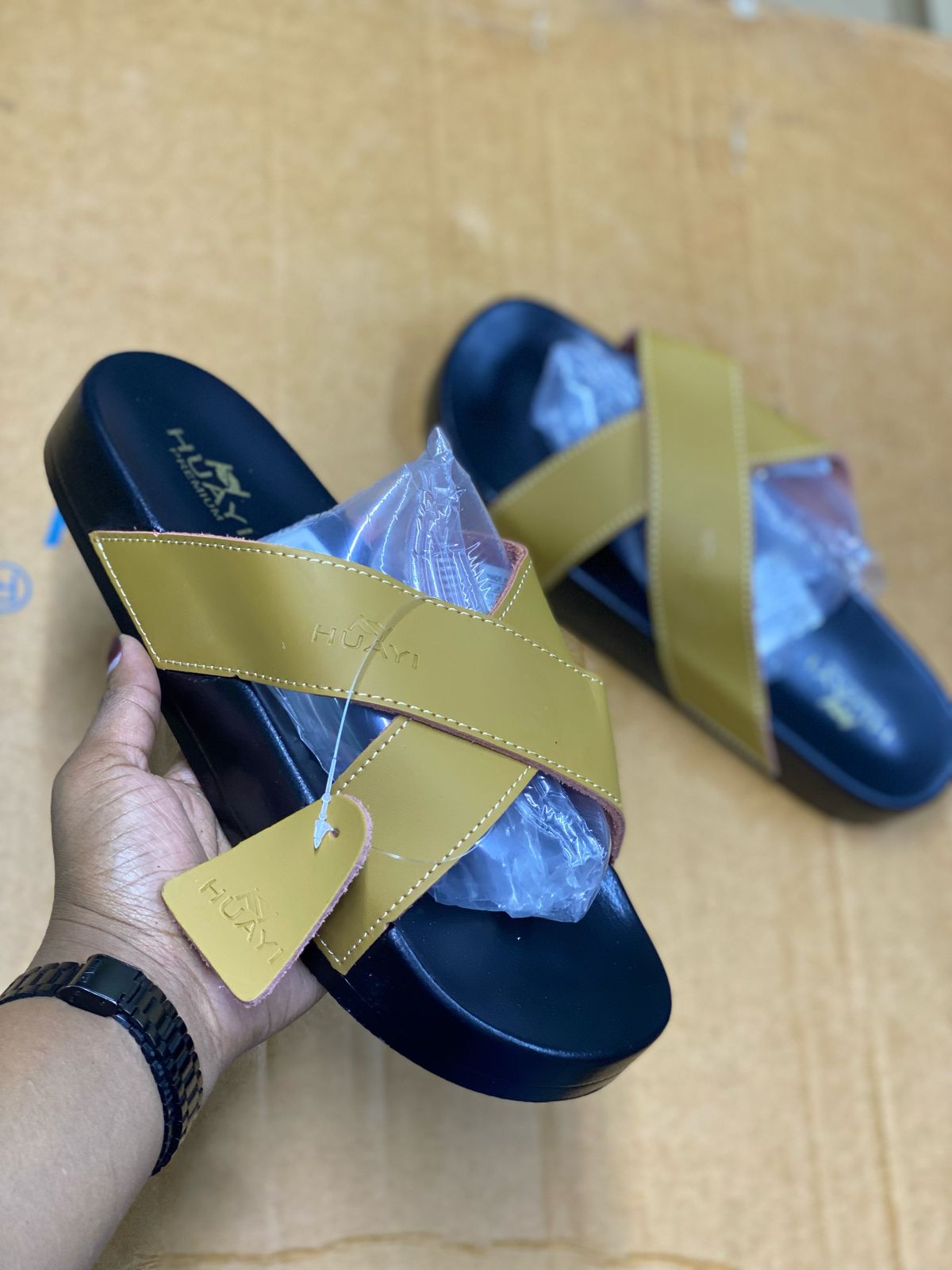 On offer ‼️LEATHER MEN OPEN SHOES outdoor shoes for men