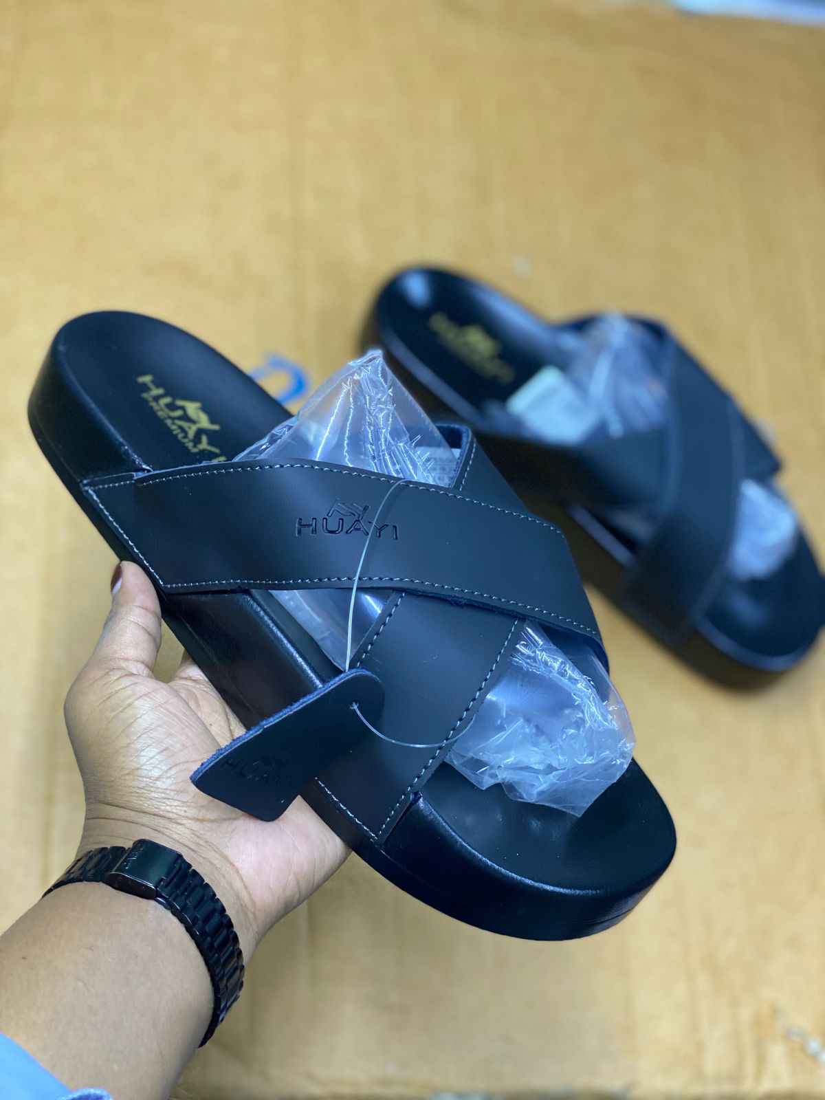 On offer ‼️LEATHER MEN OPEN SHOES outdoor shoes for men