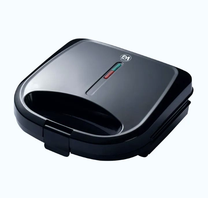 EM Sandwich Maker 2-Slice Non-Stick 750W Toaster for Bread – Perfect for Quick and Easy Snacks