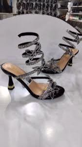 New In!! Classy Women's High Heel Wrap-Around Sandals With Butterfly Rhinestone Embellishment, Open Toe, Beautifully Sparkling Stiletto Heels, Ideal For Weddings And Other Occasions