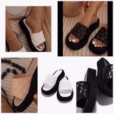 Zara Ladies Quilted Flat Sandals – Trendy Stylish Women Slippers