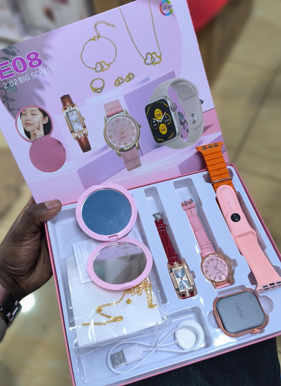E08 11 piece  Smart Watch Combo Best for Birthday Gift For Women ships in 2 days,As pic