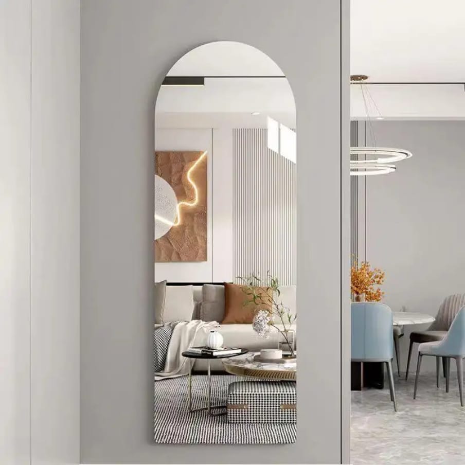 Peel and stick unbreakable mirror