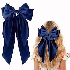 Satin Bow Hair Clip for Women, Girls, Teenage Girls, Children, Toddler Girl, Adult Girl, Silk Satin Hair Tie Barrette Hair Clip