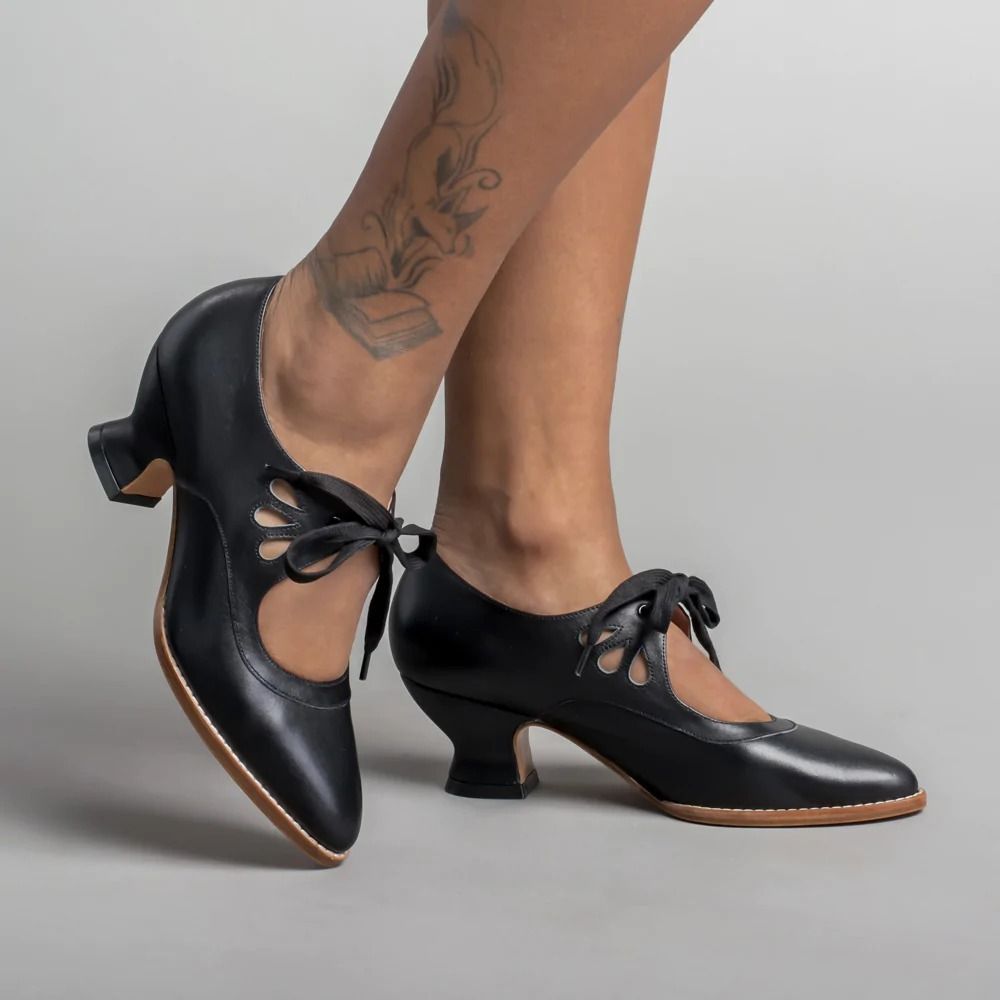 2024 spring Europe and the United States new hollow summer spring autumn high heels lace-up large size women's casual shoes