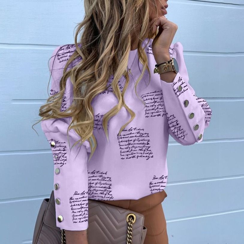 2026 Africa explosive autumn and winter long sleeve button pineapple printed shirt for women shirt for women a large number of stock work essential