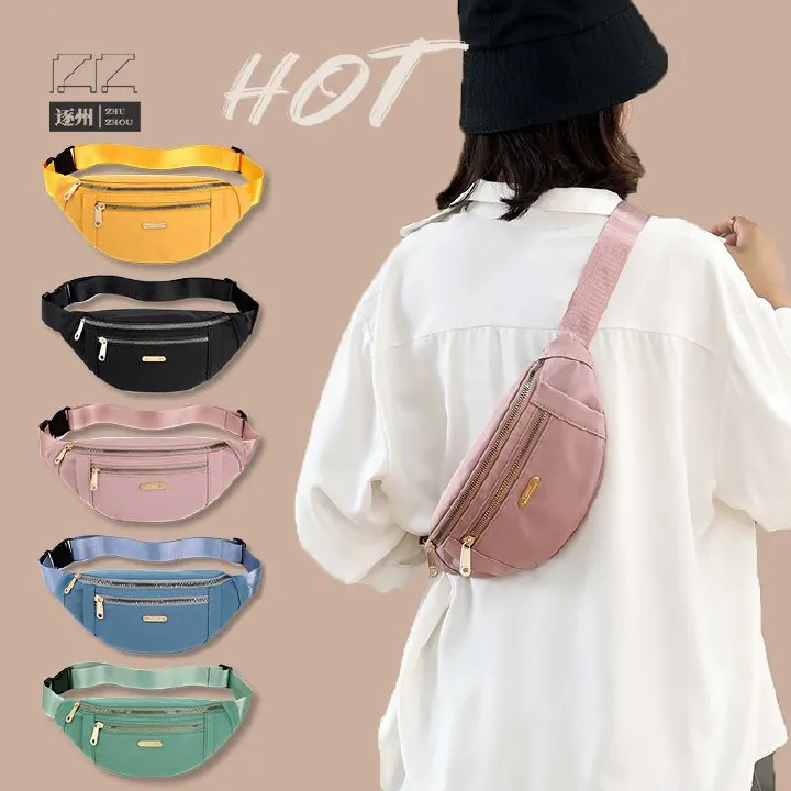 Africa's new style all-in-one Fanny pack women Korean version casual Oxford cloth shoulder bag multi-layer change mobile phone crossbody bag travel essential office hand one