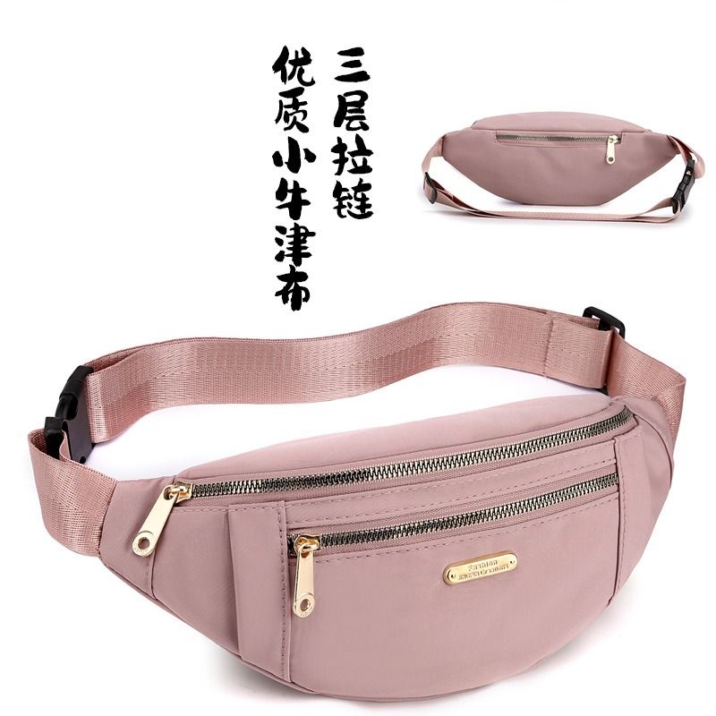 Africa's new style all-in-one Fanny pack women Korean version casual Oxford cloth shoulder bag multi-layer change mobile phone crossbody bag travel essential office hand one