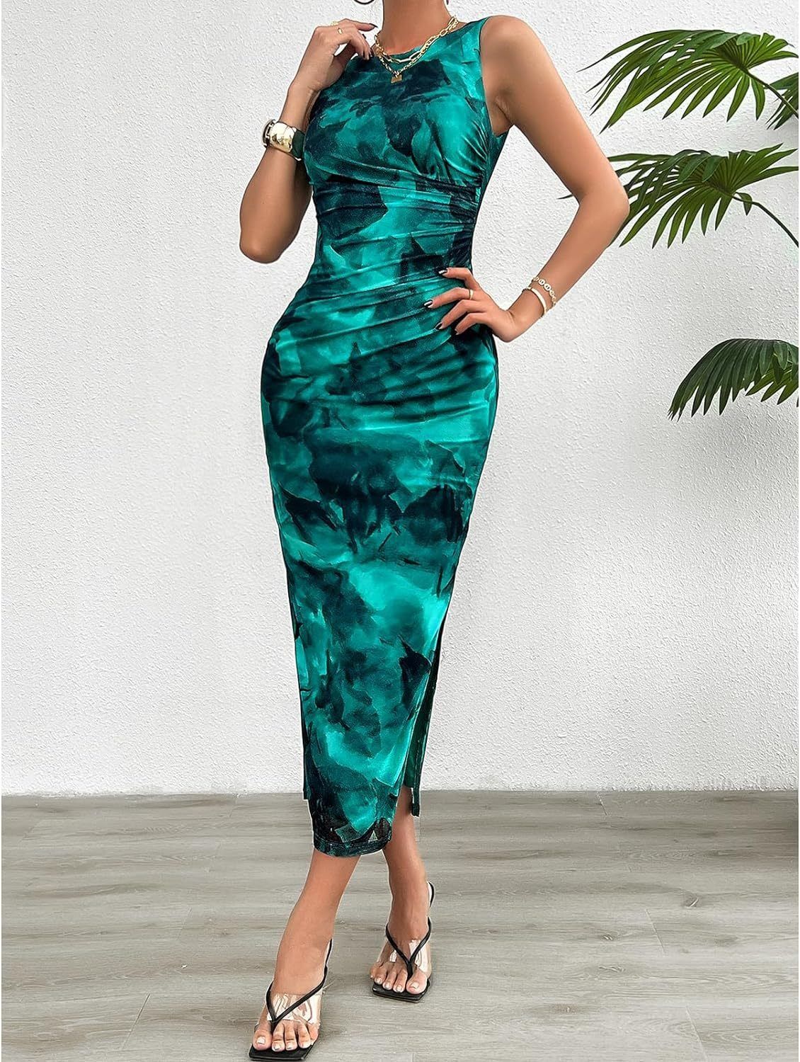 Africa sexy foreign trade women cross-border 2024 spring/summer temperament sexy Spice girls slim dress private dress ladies pure wind dress