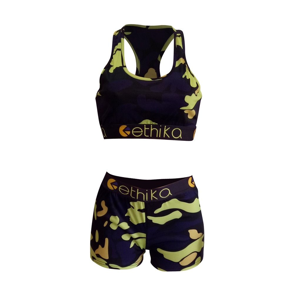 African explosive printed personality slimming personality street street hipster three-quarter pants sleeveless fashion casual suit