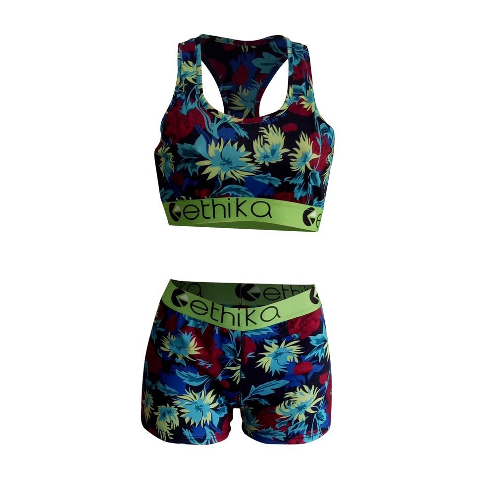 African explosive printed personality slimming personality street street hipster three-quarter pants sleeveless fashion casual suit