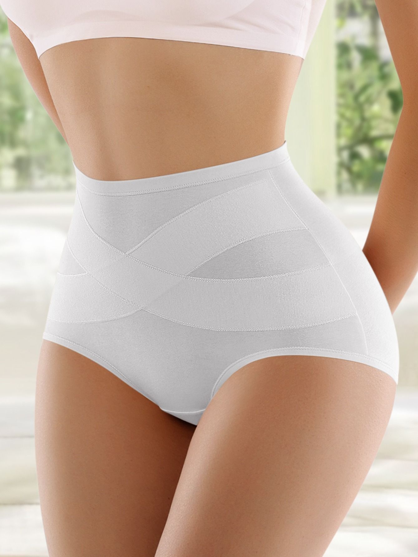 Africa new cross-border Europe and the United States high waist belly lift hip briefs large size women's Underwear fat MM breathable molding underwear