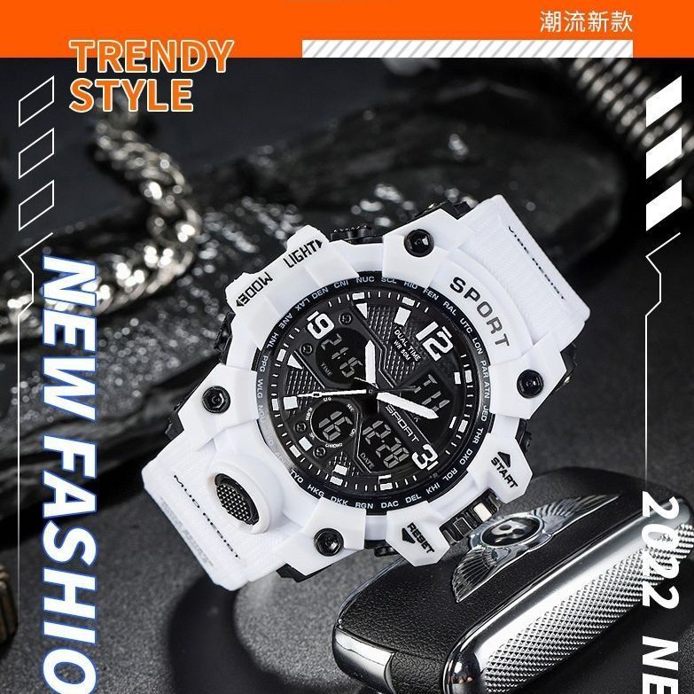 Watch Men's teen students Middle and high school trend multi-functional sports high appearance level children's electronic quartz watch men