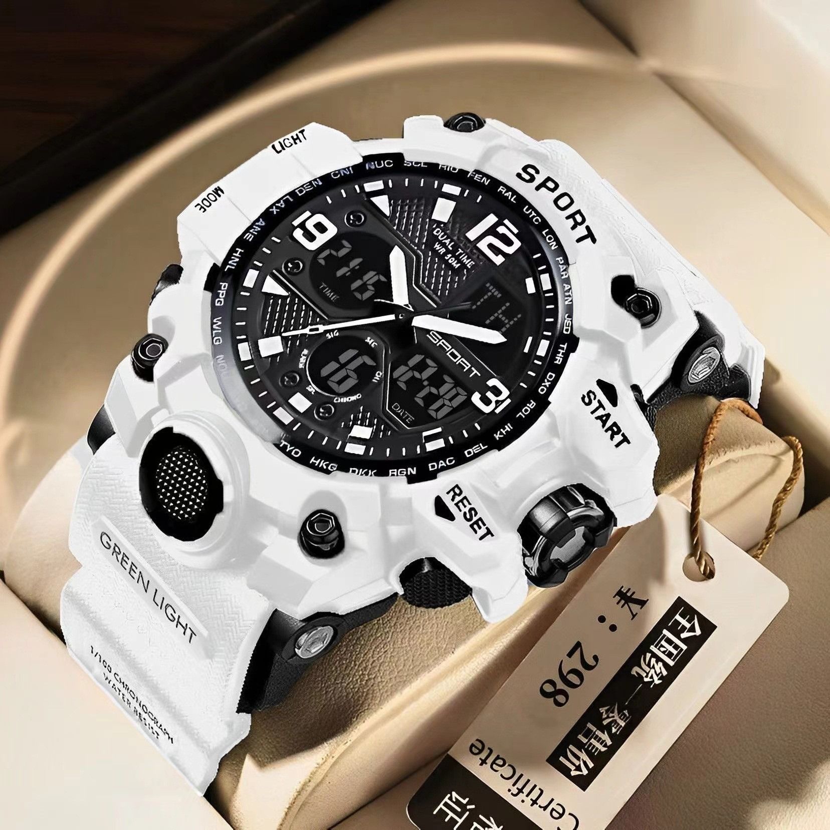 Watch Men's teen students Middle and high school trend multi-functional sports high appearance level children's electronic quartz watch men