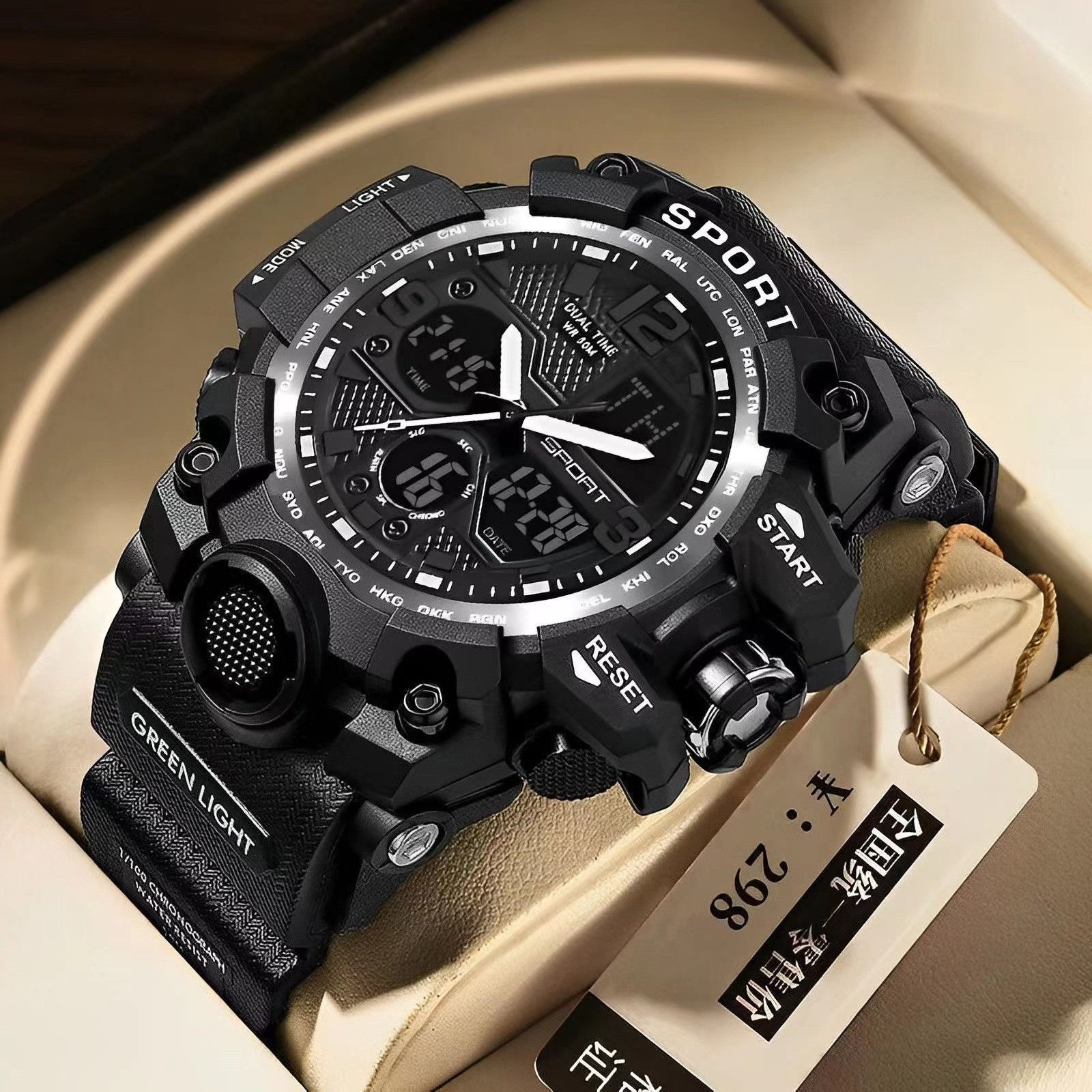 Watch Men's teen students Middle and high school trend multi-functional sports high appearance level children's electronic quartz watch men