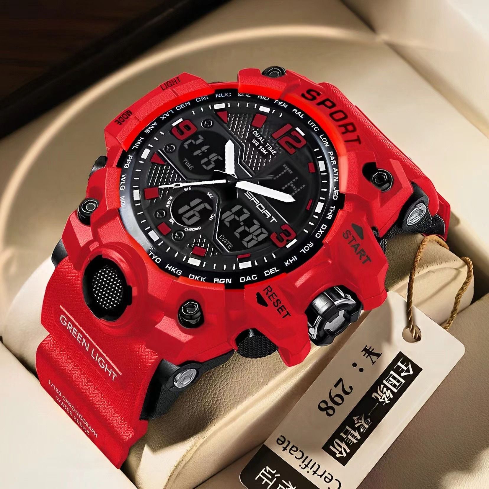Watch Men's teen students Middle and high school trend multi-functional sports high appearance level children's electronic quartz watch men
