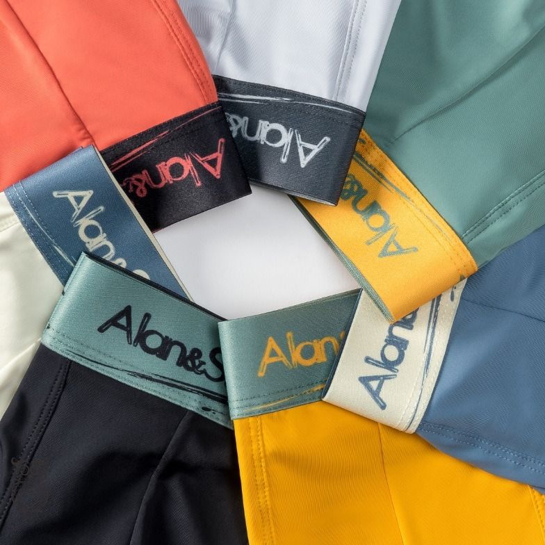 Africa new multi-color contrast color seamless men's ice silk underwear male summer pure color breathable boys boxers mid-waist boxer shorts wholesale