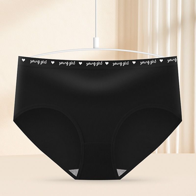 Africa's new simple graphene moisture conductive antibacterial pure cotton underwear women sexy mid-waist comfortable breathable girls briefs women panties