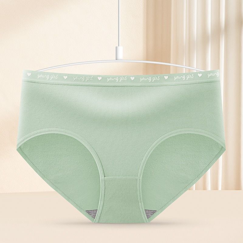 Africa's new simple graphene moisture conductive antibacterial pure cotton underwear women sexy mid-waist comfortable breathable girls briefs women panties