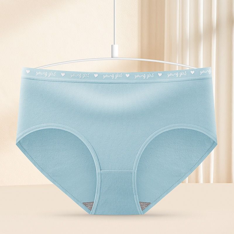 Africa's new simple graphene moisture conductive antibacterial pure cotton underwear women sexy mid-waist comfortable breathable girls briefs women panties