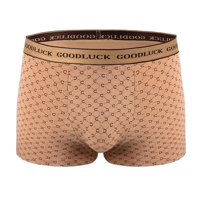 Africa new men's underwear men's pure cotton antibacterial boxers young boys printed fashionable boxer shorts head breathable large size shorts