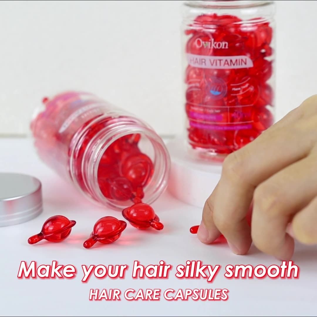 Africa's new explosive hair care essential oil capsule OEM Morocco Hair Care Essential Oil Leave-in anti-frizz Essence Drape smooth, fragile slit care