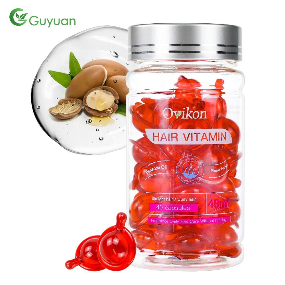 Africa's new explosive hair care essential oil capsule OEM Morocco Hair Care Essential Oil Leave-in anti-frizz Essence Drape smooth, fragile slit care