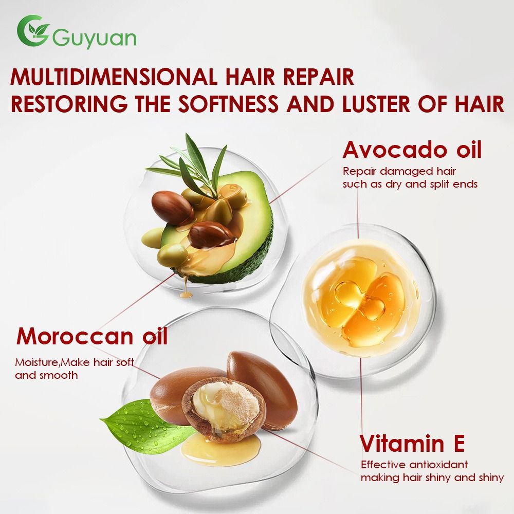 Africa's new explosive hair care essential oil capsule OEM Morocco Hair Care Essential Oil Leave-in anti-frizz Essence Drape smooth, fragile slit care