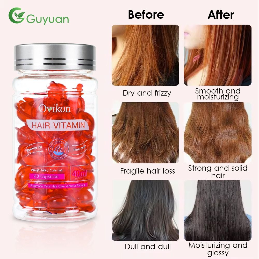 Africa's new explosive hair care essential oil capsule OEM Morocco Hair Care Essential Oil Leave-in anti-frizz Essence Drape smooth, fragile slit care