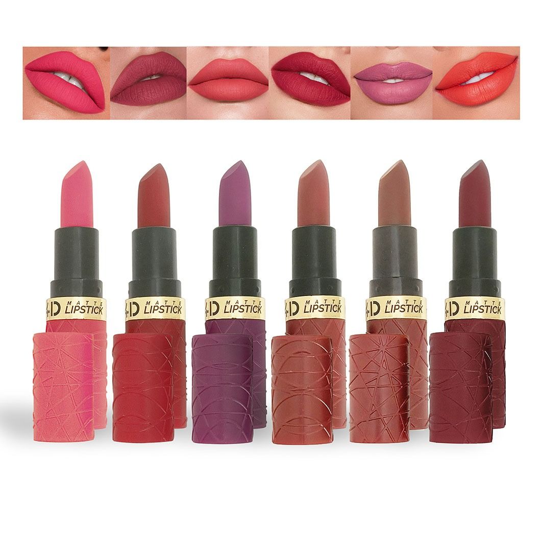 A set of 6 foreign trade new matte mist lipstick cross-border waterproof is not easy to decolorize lasting modern brown red lipstick wholesale
