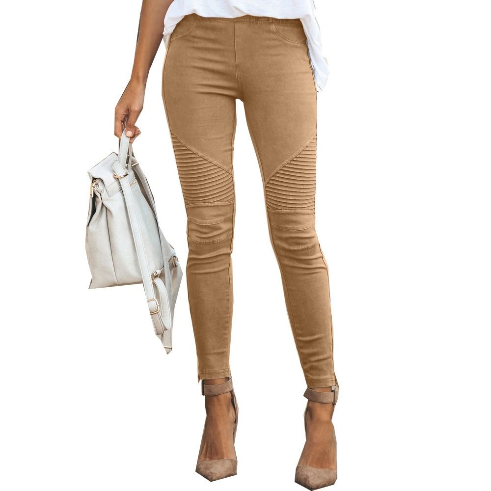 Africa's new women's small foot pants burst casual pants Europe and the United States cross-border hot selling small foot pants pencil pants women's tight pants elastic