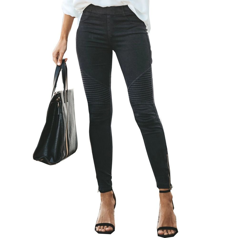 Africa's new women's small foot pants burst casual pants Europe and the United States cross-border hot selling small foot pants pencil pants women's tight pants elastic