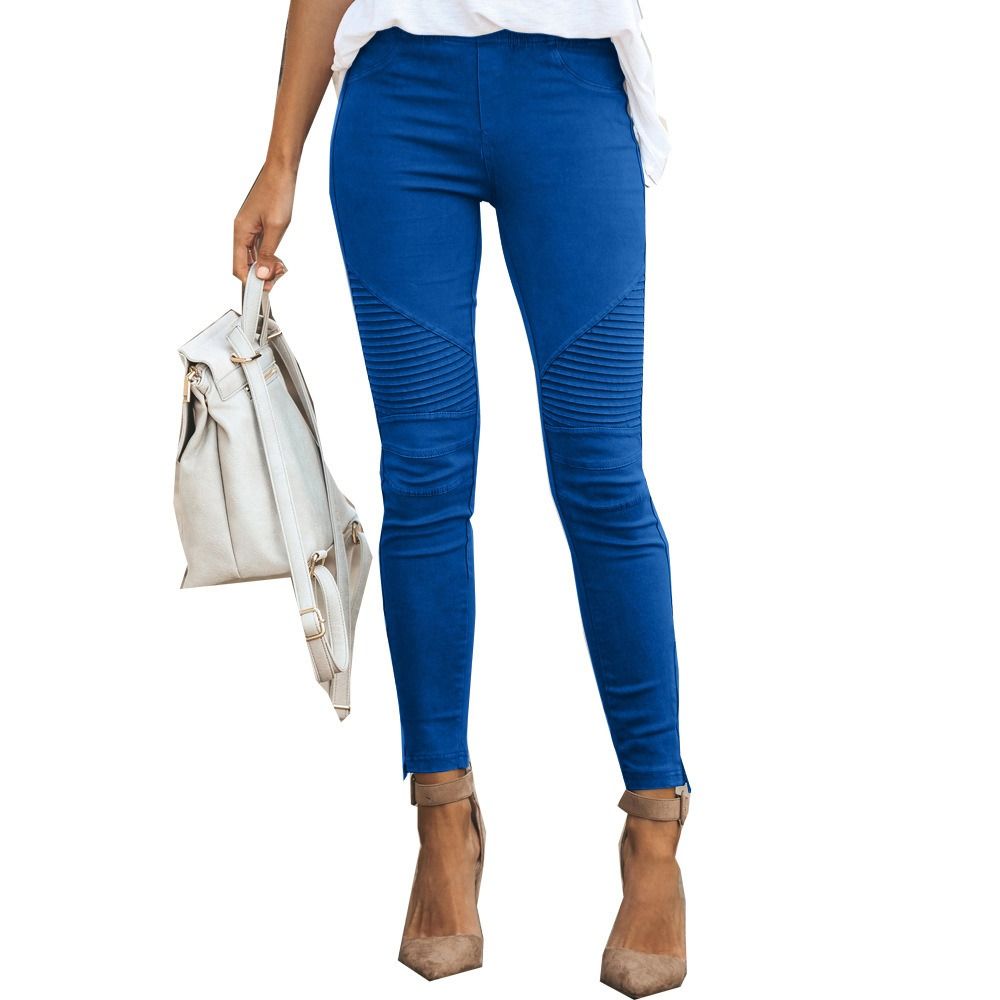 Africa's new women's small foot pants burst casual pants Europe and the United States cross-border hot selling small foot pants pencil pants women's tight pants elastic