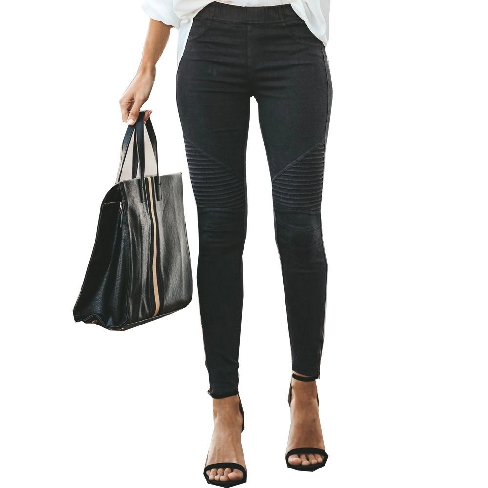 Africa's new women's small foot pants burst casual pants Europe and the United States cross-border hot selling small foot pants pencil pants women's tight pants elastic