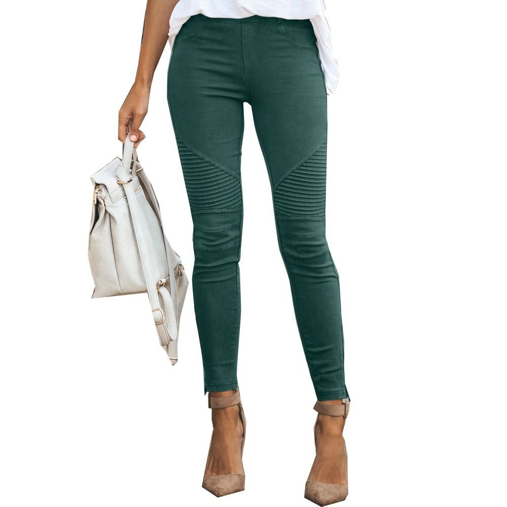 Africa's new women's small foot pants burst casual pants Europe and the United States cross-border hot selling small foot pants pencil pants women's tight pants elastic