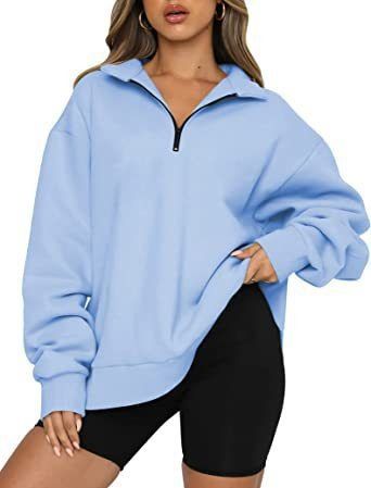Africa new women plus fleece hoodie winter Amazon foreign trade Europe and the United States women's new hoodie plus fleece blouse loose solid color no pocket hoodie