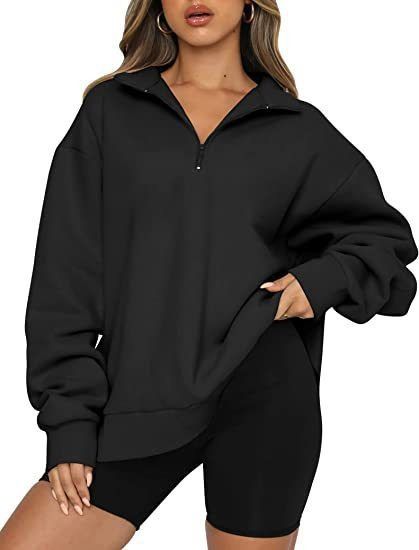 Africa new women plus fleece hoodie winter Amazon foreign trade Europe and the United States women's new hoodie plus fleece blouse loose solid color no pocket hoodie