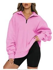Africa new women plus fleece hoodie winter Amazon foreign trade Europe and the United States women's new hoodie plus fleece blouse loose solid color no pocket hoodie