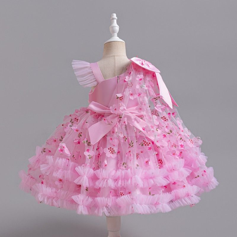 Africa's new cross-border girl dress princess dress girl 61 host performance performance clothing niche design sense dress children's clothing wholesale