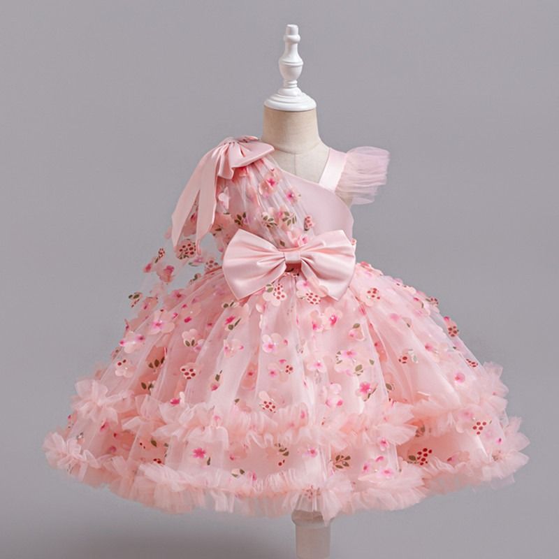 Africa's new cross-border girl dress princess dress girl 61 host performance performance clothing niche design sense dress children's clothing wholesale