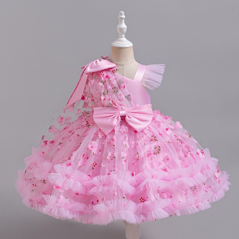 Africa's new cross-border girl dress princess dress girl 61 host performance performance clothing niche design sense dress children's clothing wholesale