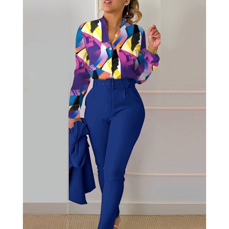 Africa Europe America 2026 Spring Sweet Style Fresh & Sweet Women's Clothing Polyester Long-Sleeve Fashion Casual Set Plant & Flower Patterns Popular 3D Elements Comfortable Casual Style